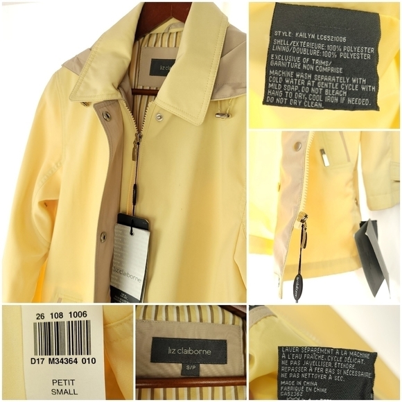 Liz Claborne's Caribbean Silk, Trench Size SML - Picture 9 of 12